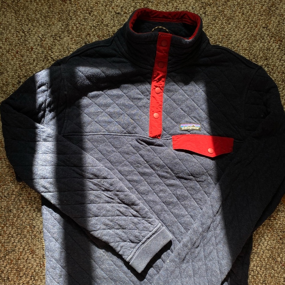 patagonia quilted cotton t-snap sweater - Picture 2 of 3